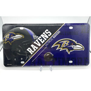 Baltimore Ravens - NFL Football - Metal License Plate Tag - Split design - NEW